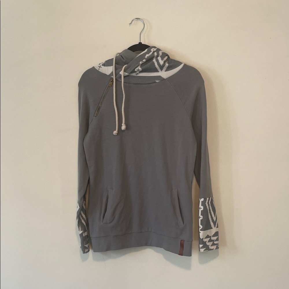 Gray Patterned Teddy Jacket